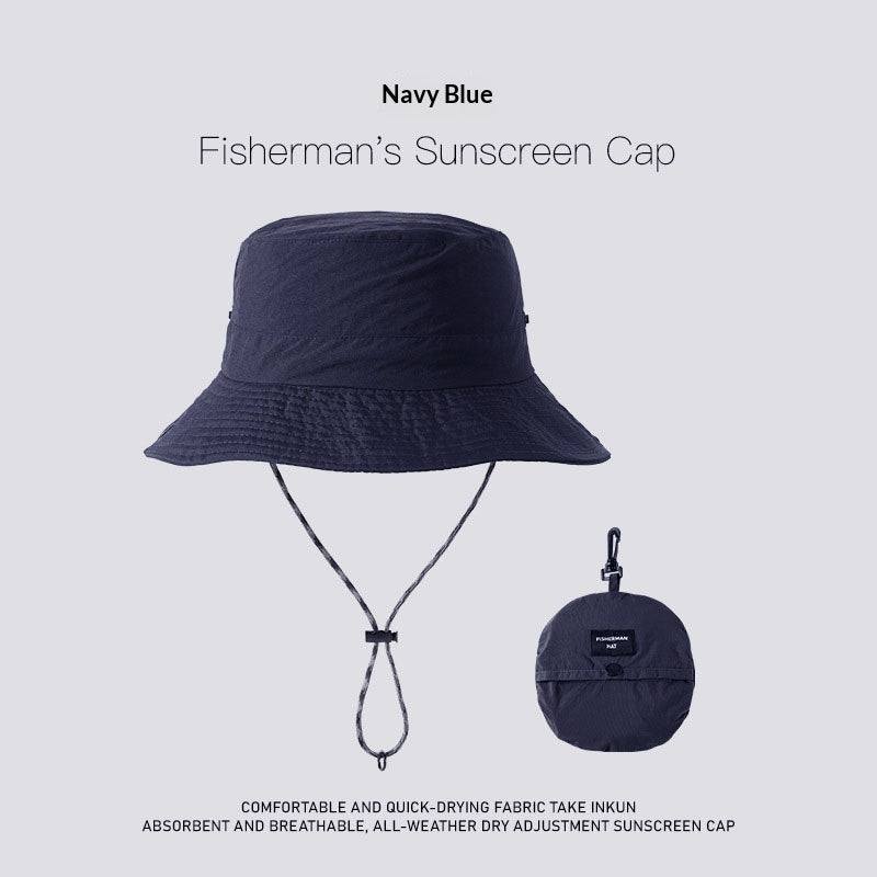 Wide-Brim UV Protection Nylon Sun Hat – Breathable Outdoor Hat for Women & Men