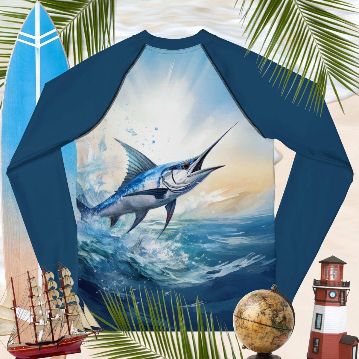 Blue Marlin | Youth Rash Guard | UPF 50+