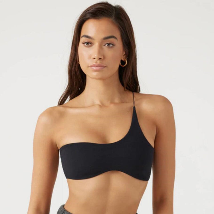 Women Single Shoulder Knot Swimsuit Top