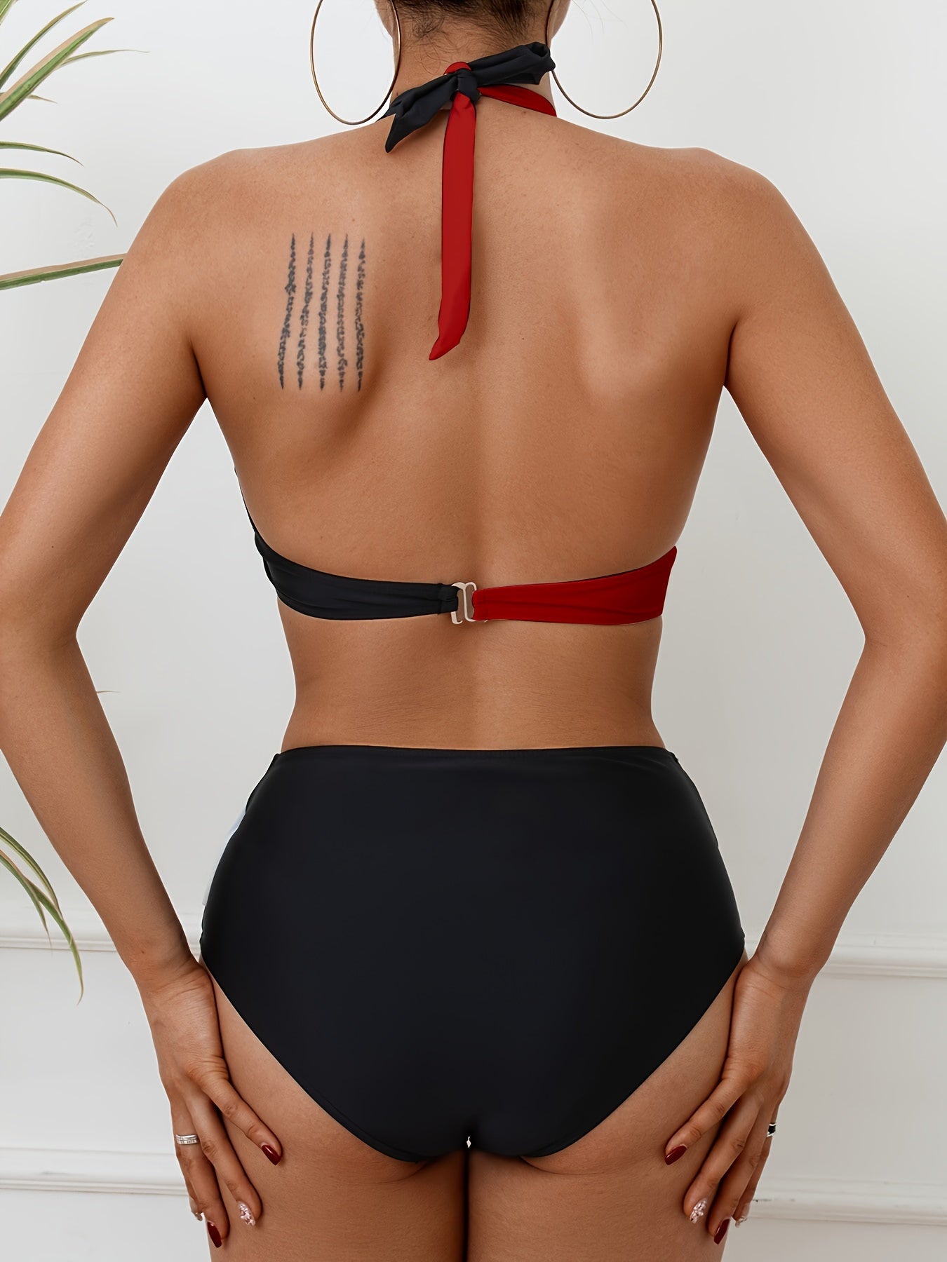 "Orca Wave – Criss-Cross Bikini Set"