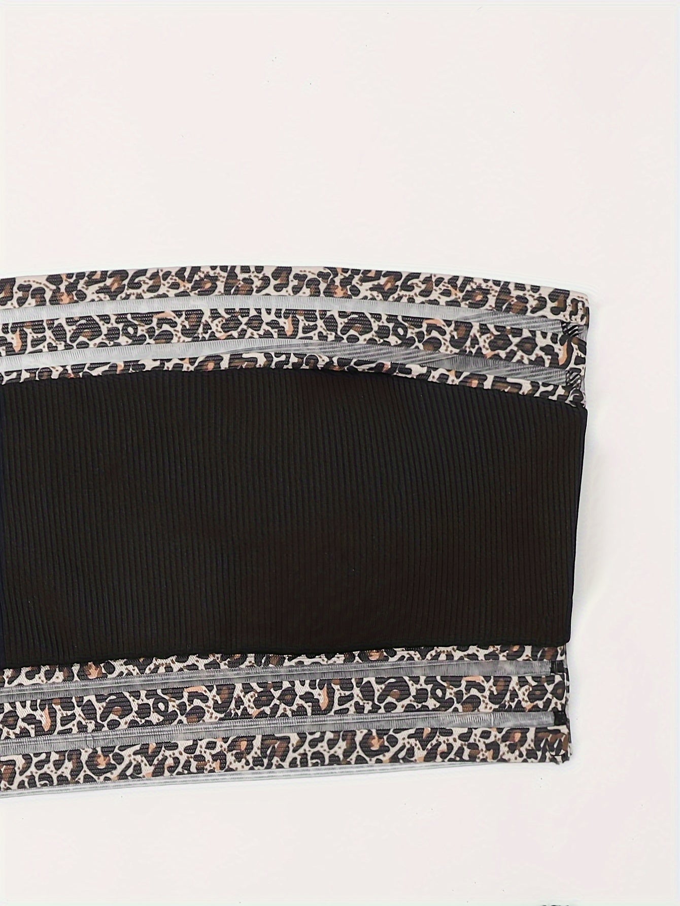 "Siren's Safari – Leopard Bandeau Tummy Control Bikini Set"