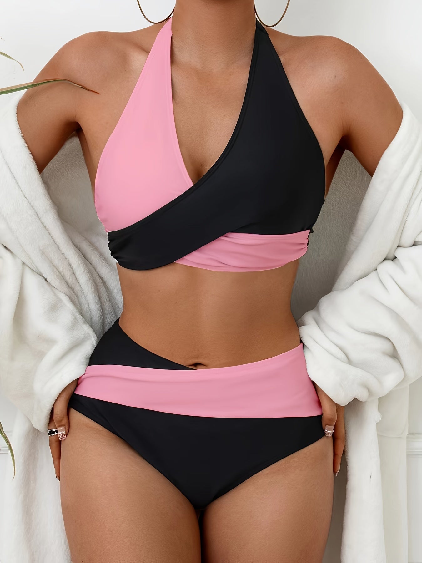 "Orca Wave – Criss-Cross Bikini Set"