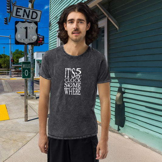 5 O'Clock Somewhere Denim T-Shirt