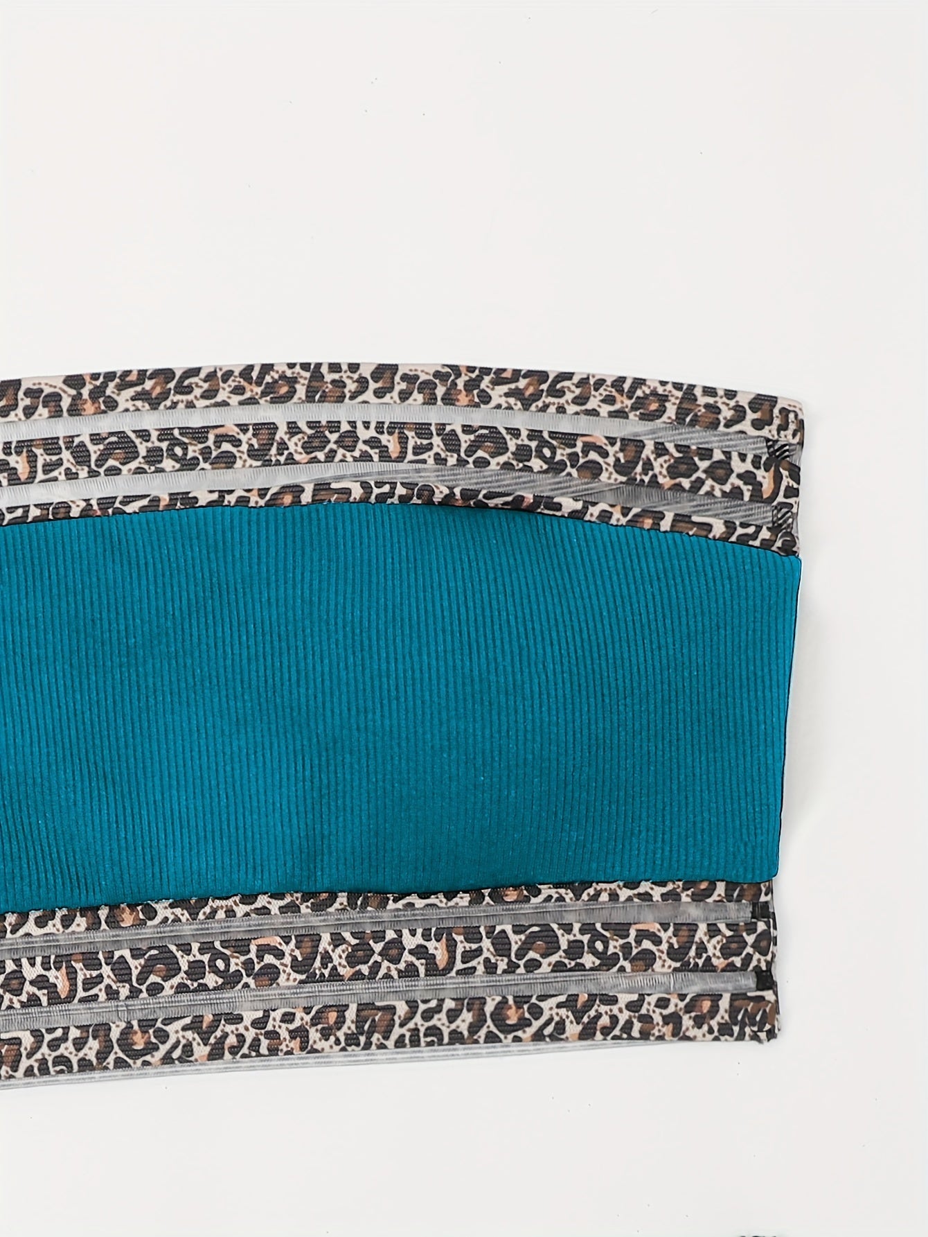"Siren's Safari – Leopard Bandeau Tummy Control Bikini Set"