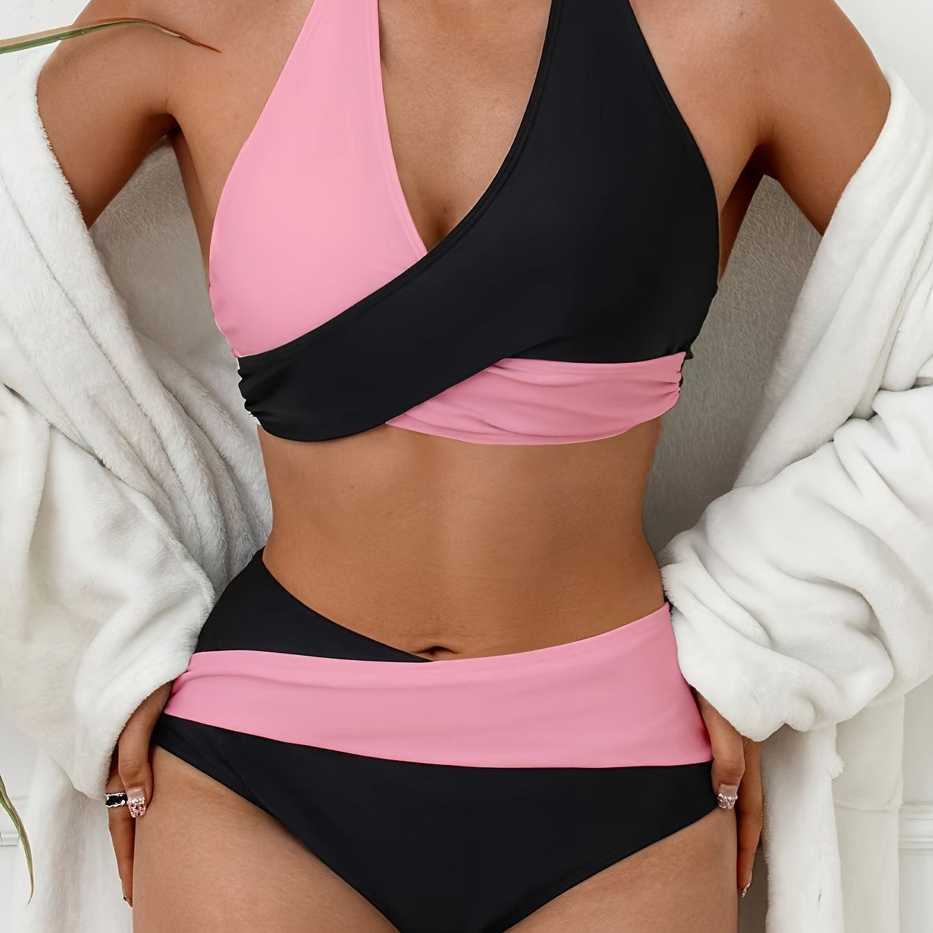 "Orca Wave – Criss-Cross Bikini Set"