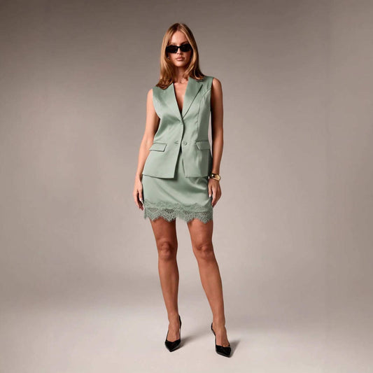 Solid Color Fitted Mini Skirt | Street Style Bodycon