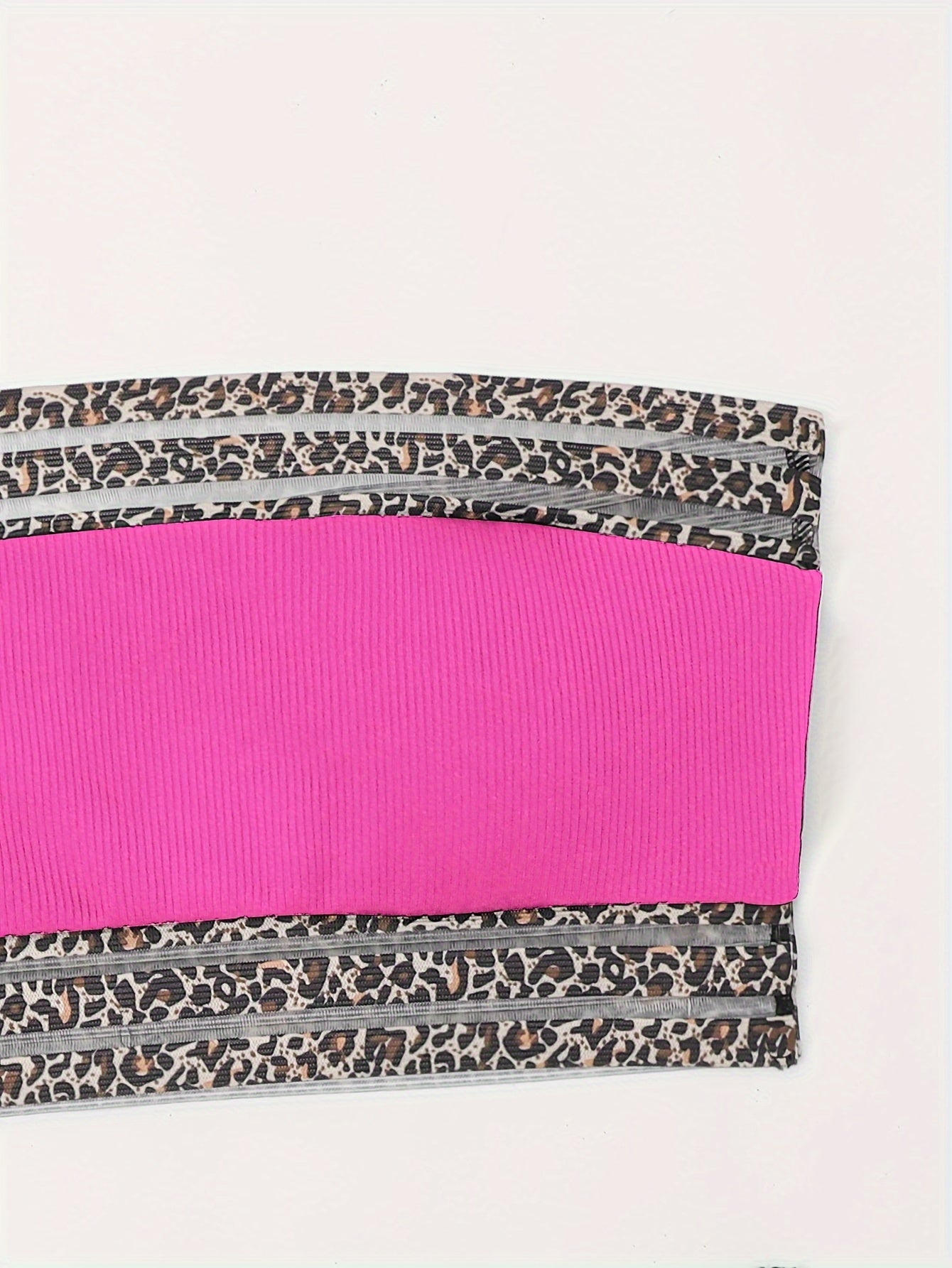 "Siren's Safari – Leopard Bandeau Tummy Control Bikini Set"