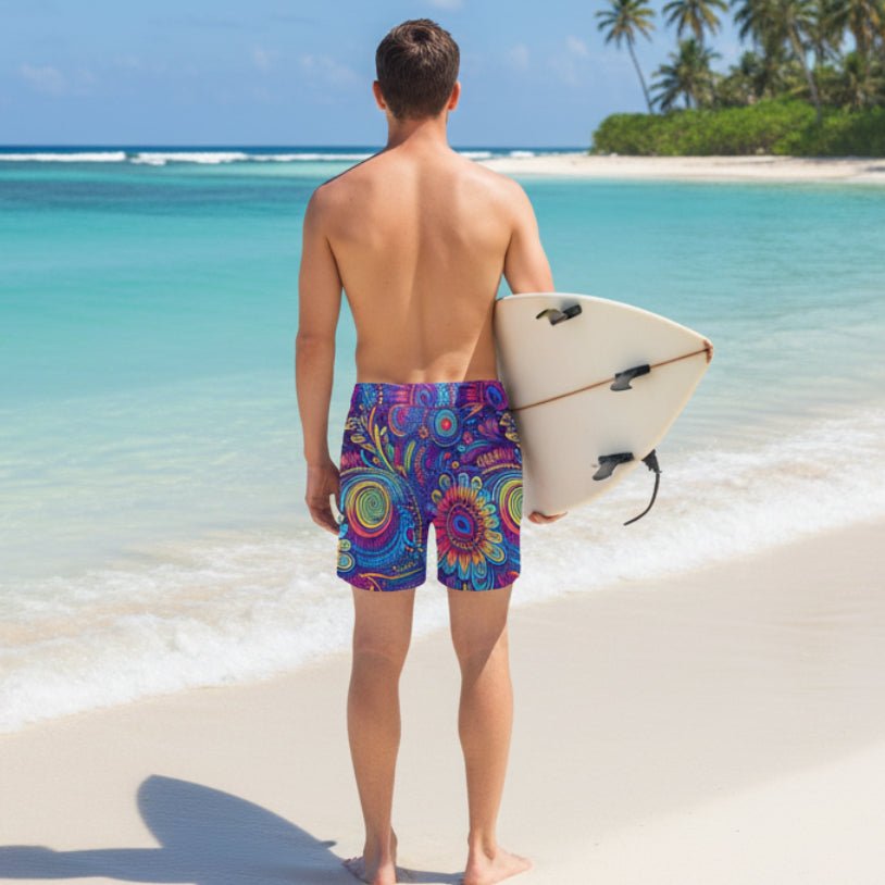 Tribal Men's Mid-Length Swim Shorts