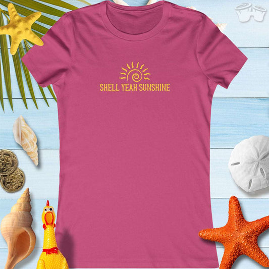 SHELL YEAH SUNSHINE ☀️ Women's Fun Summer T-Shirt