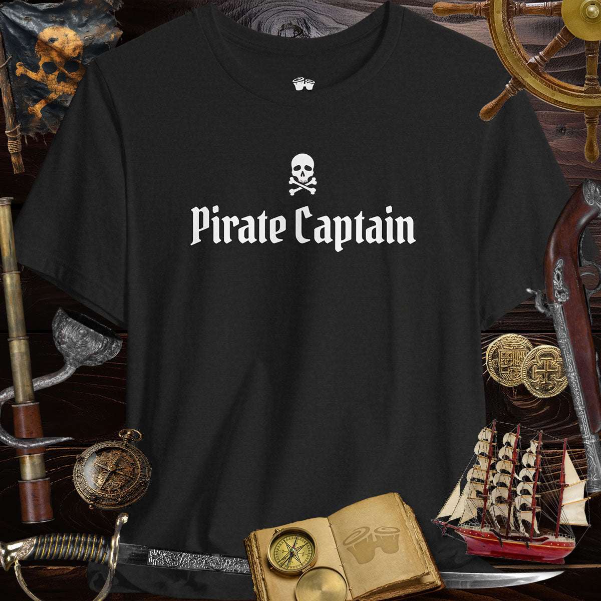 Pirate Captain 🏴‍☠️ Unisex 3001c Bella Canvas Tee - Adventure Awaits!
