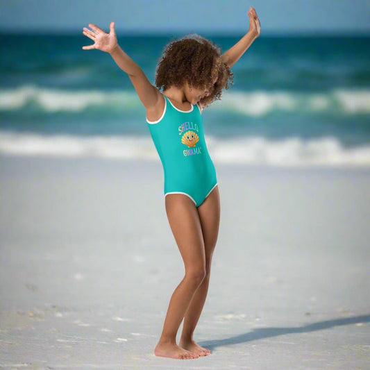 Girl's One Piece Swimsuit | SHello Turquoise