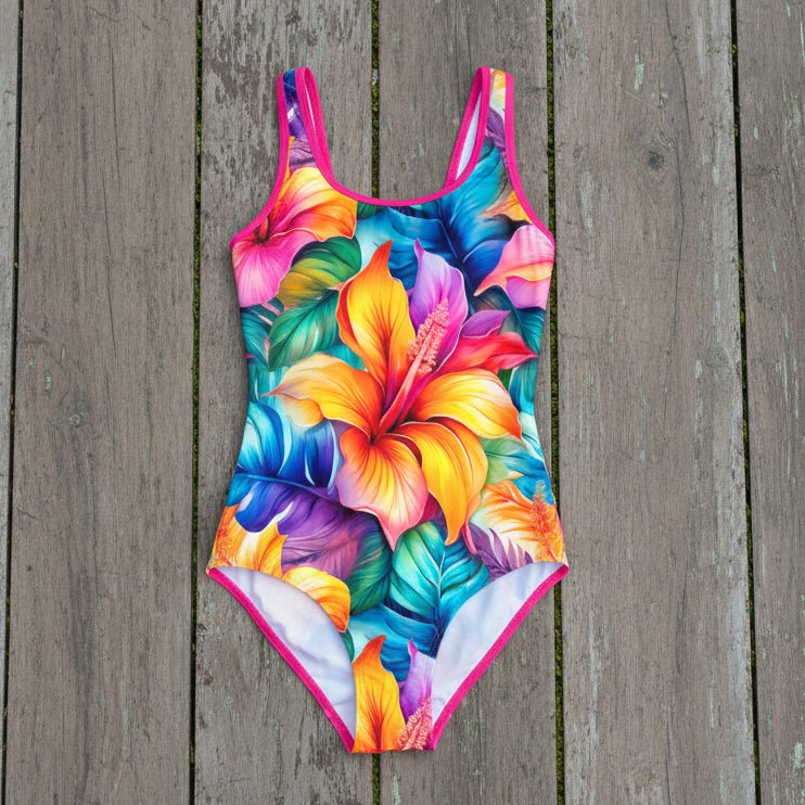 Hawaiian Style | Women's Racerback One Piece Swimsuit