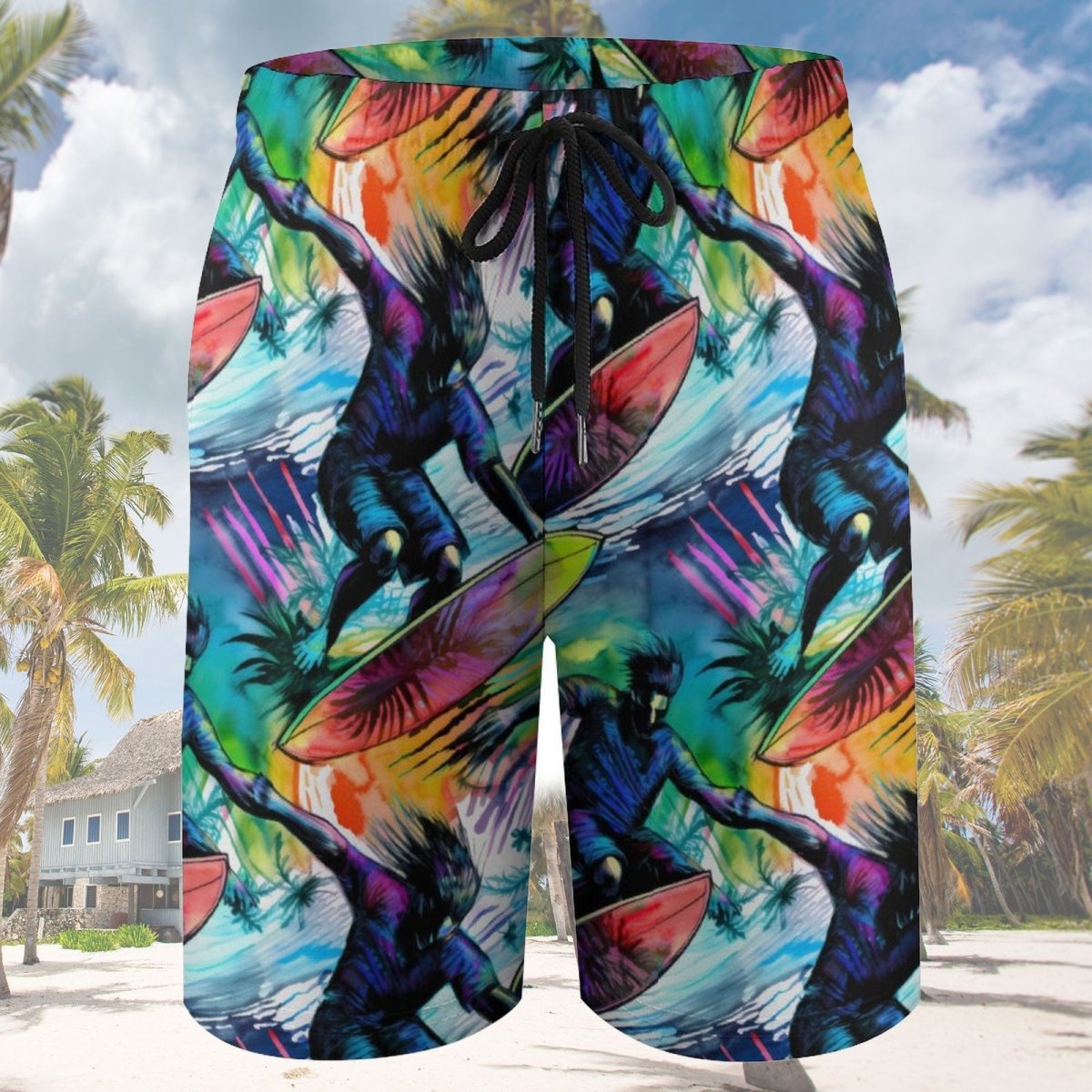 Abstract Surfer Kids Board Shorts