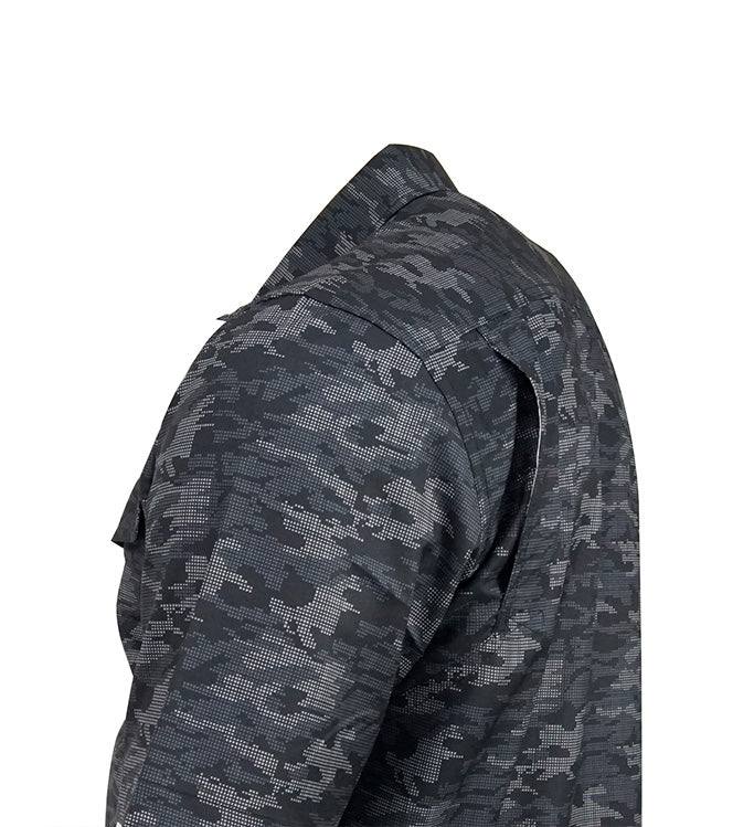 Men's Dot Camo UV Vented Fishing Shirt
