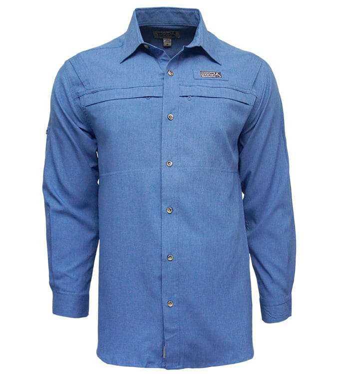Men’s Matheson Hammock long sleeve vented fishing shirt with moisture-wicking mesh and UV protection
