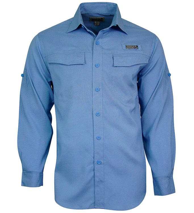 Men's Troller L/S UV vented lightweight fishing shirt with laser micro-ventilation and sun protection