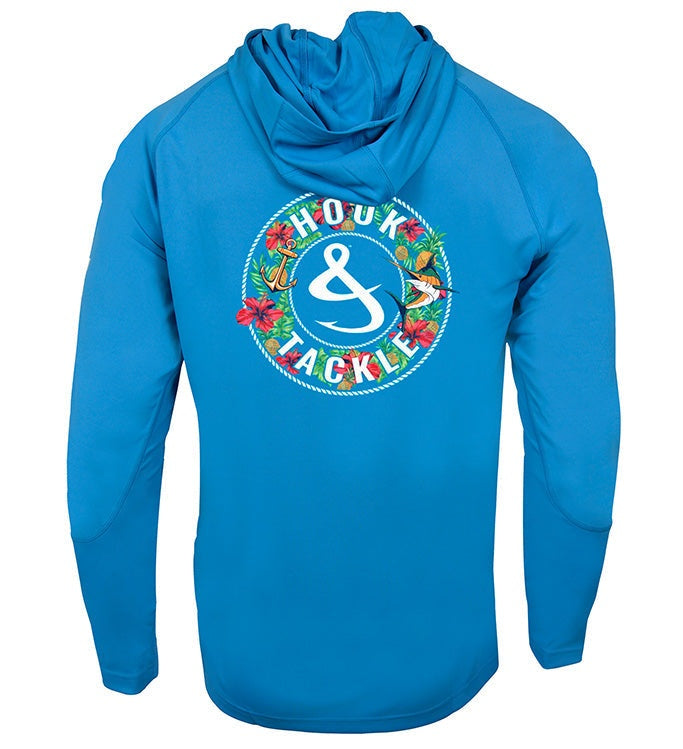 Men's Tropic Mix Hoodie with UV protection and moisture-wicking fabric for fishing