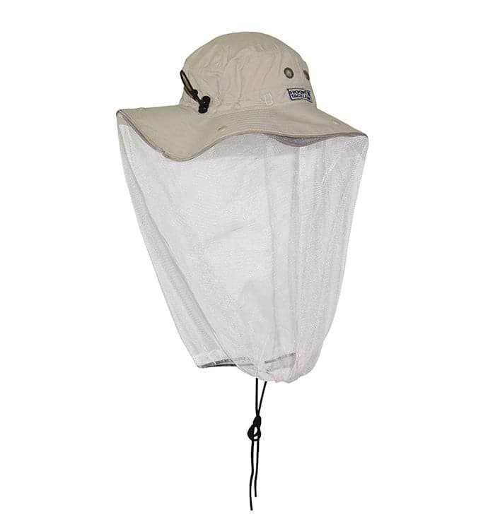 Mosquito Net Fishing Hat with UPF 50+ sun protection and stowaway insect net