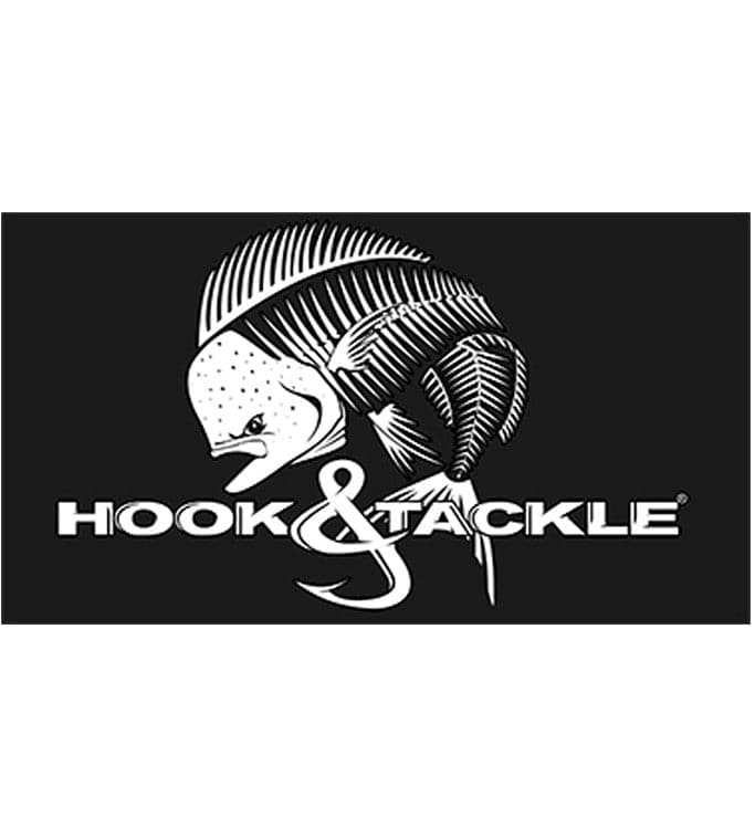 Bull Dolphin 12 inch fishing decal made in USA, UV-rated weatherproof vinyl for boats and vehicles