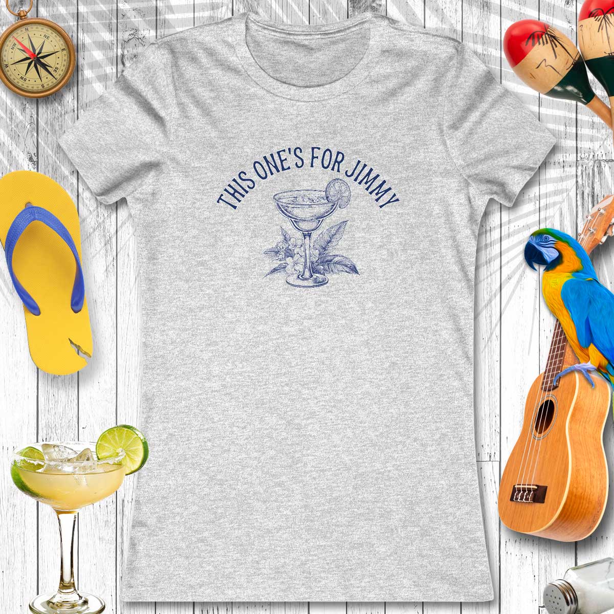 Women's Tribute Tee for Jimmy Buffett Margarita Tee Shirt 🫧