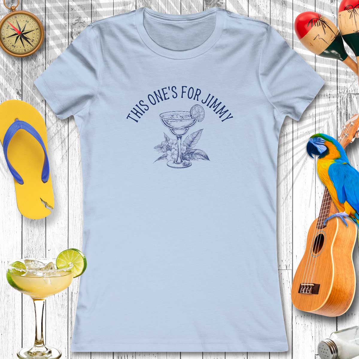 Women's Tribute Tee for Jimmy Buffett Margarita Tee Shirt 🫧