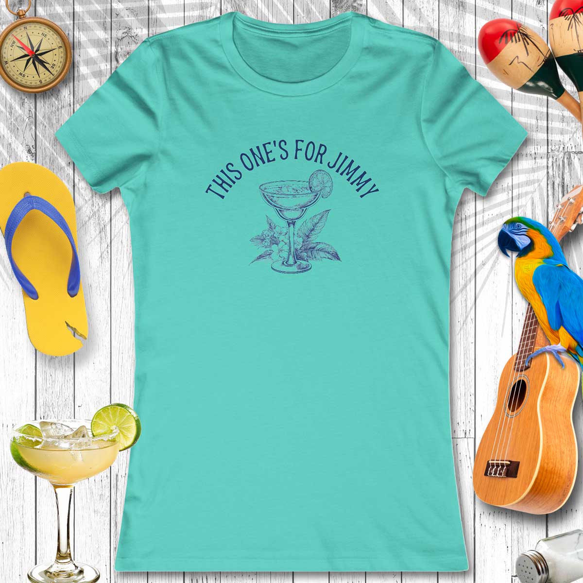 Women's Tribute Tee for Jimmy Buffett Margarita Tee Shirt 🫧