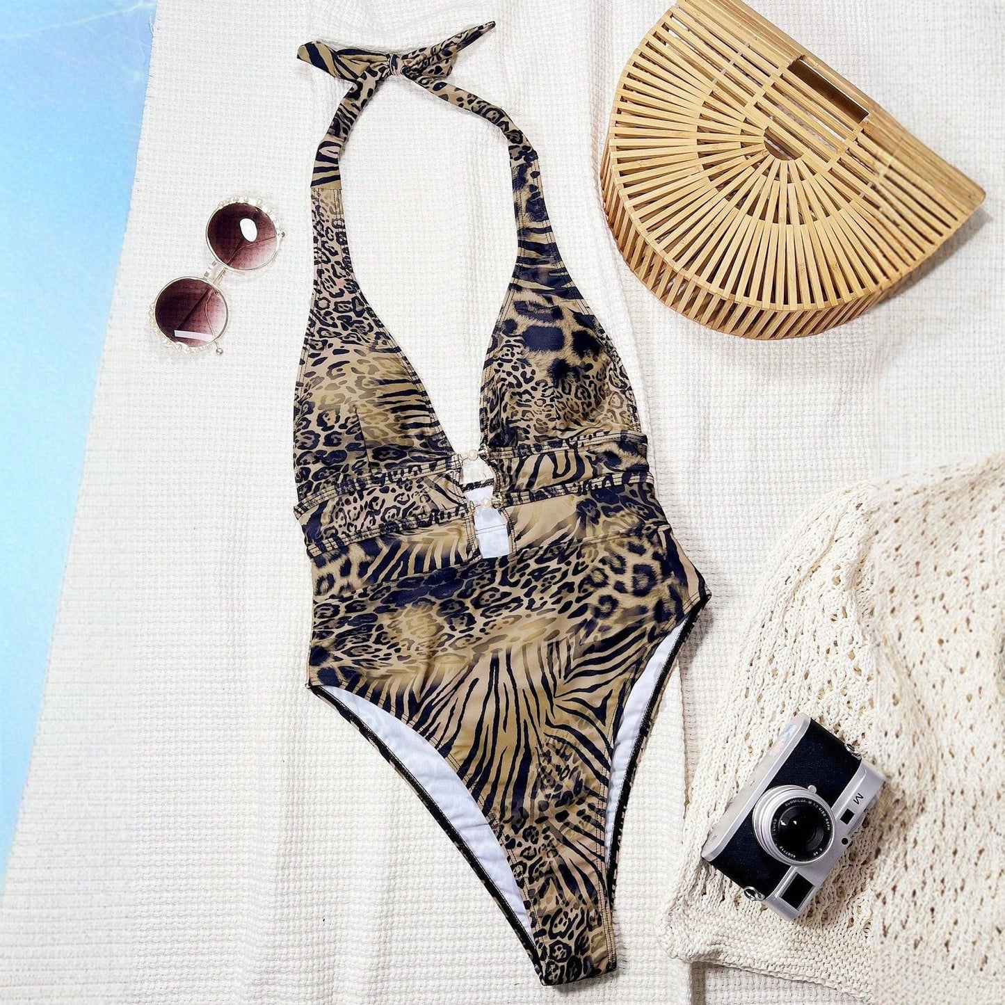 Tiger Print Bikini Swimsuit – Bold & Flattering