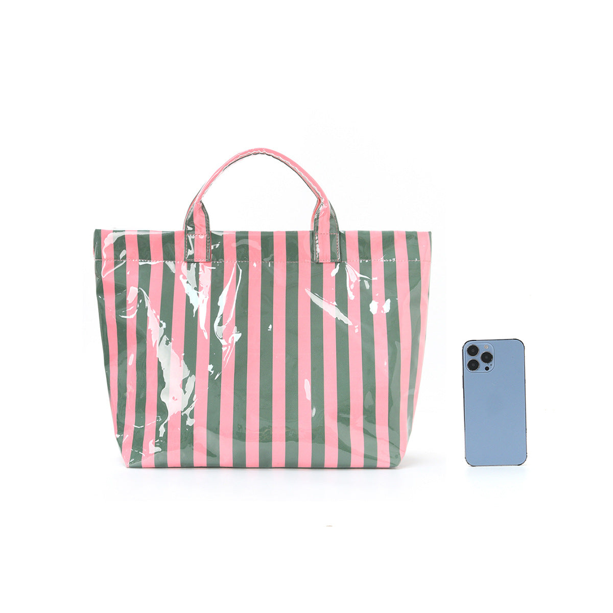 Striped Tote Bag – Lightweight Commuter & Travel Shoulder Bag