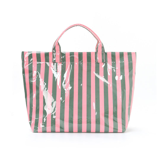 Striped Tote Bag – Lightweight Commuter & Travel Shoulder Bag