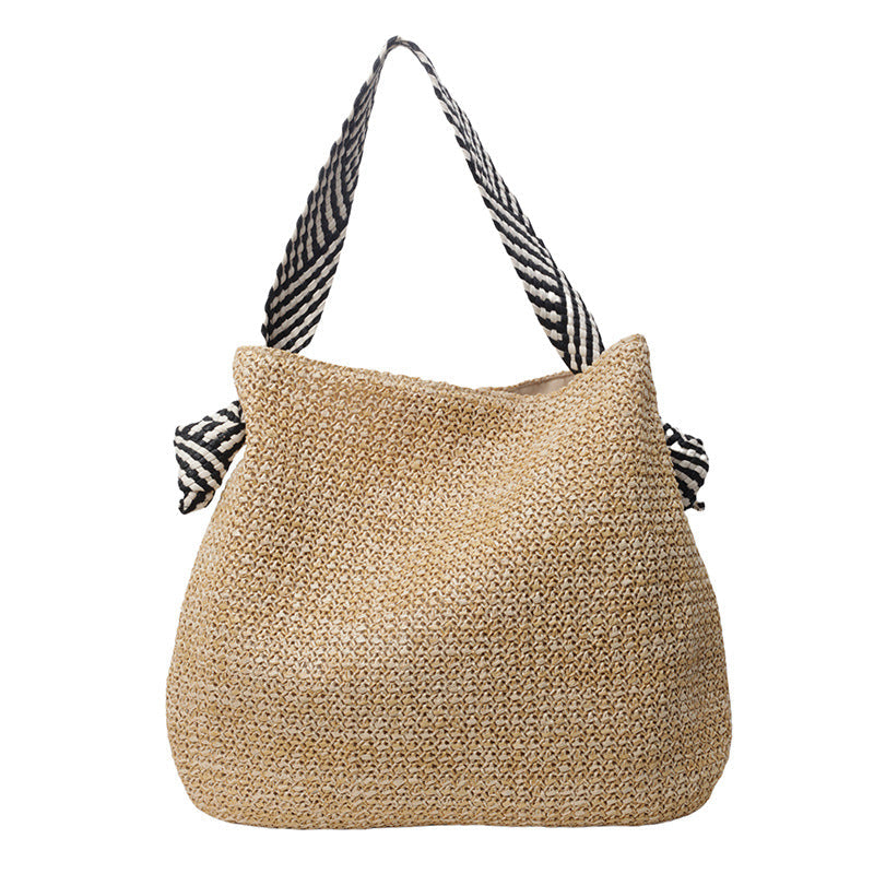 Large Woven Straw Tote – Beach, Vacation & Crossbody Bag