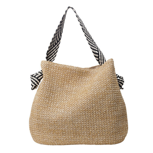 Large Woven Straw Tote – Beach, Vacation & Crossbody Bag