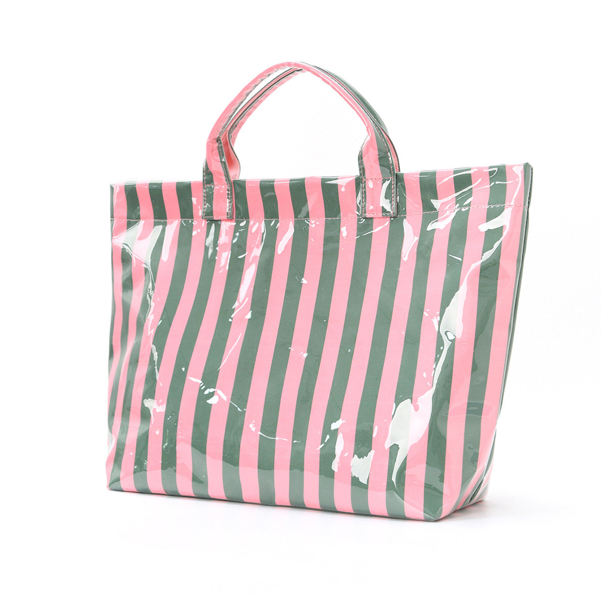 Striped Tote Bag – Lightweight Commuter & Travel Shoulder Bag