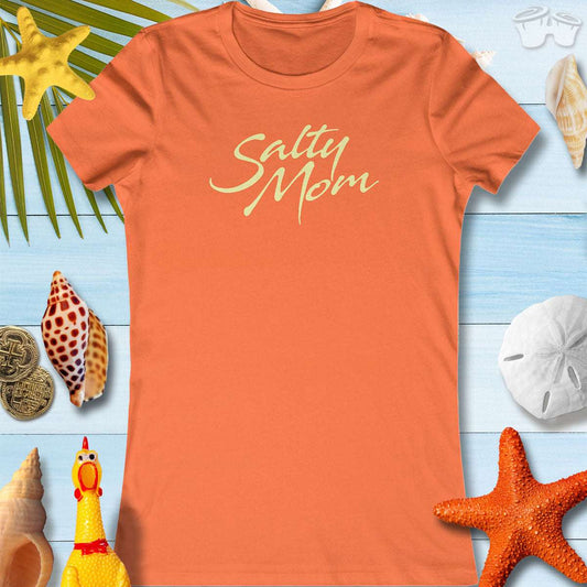 Salty Mom Tee - Women's Salty T-Shirt for Beach Lovers 🌴