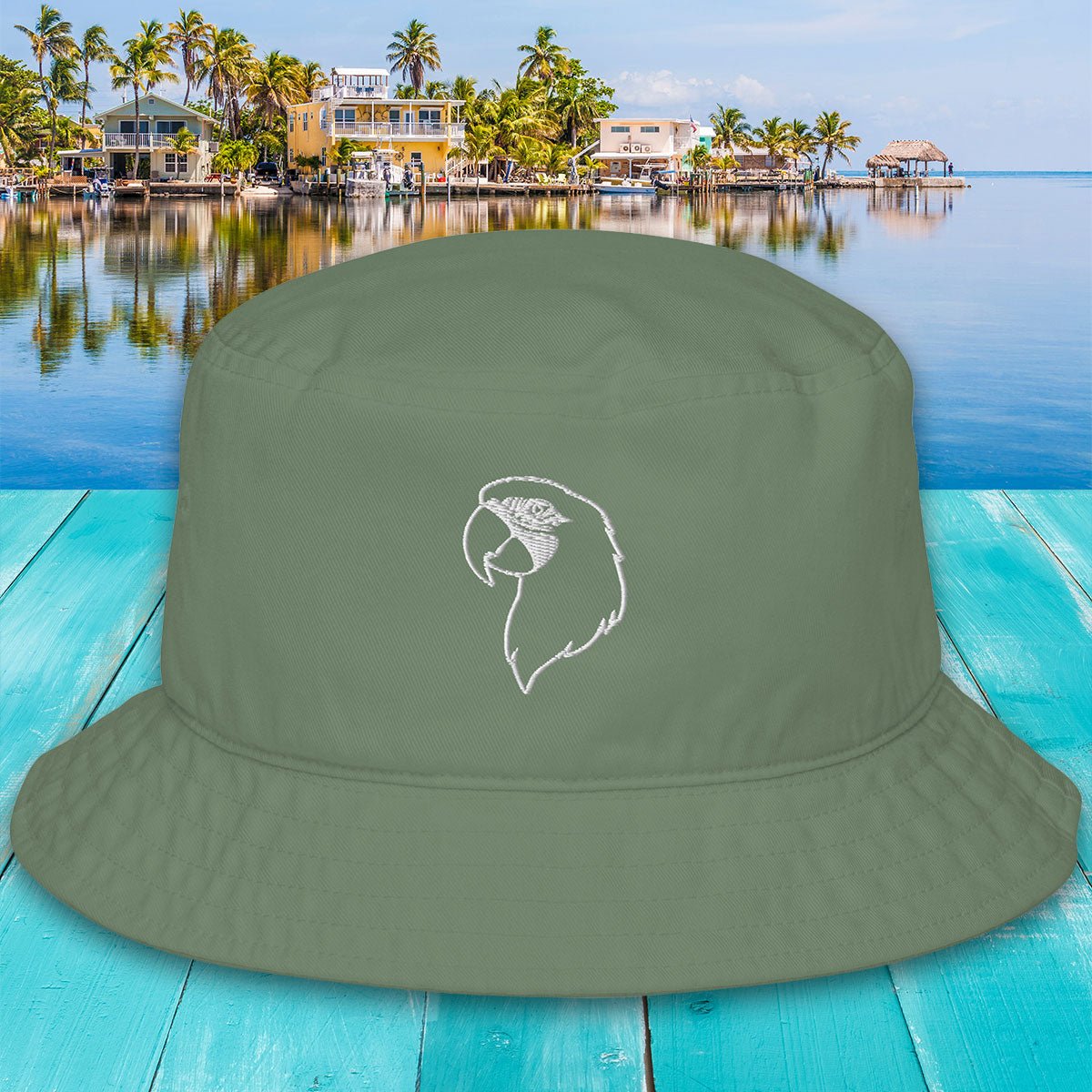 Organic Parrot Head Bucket Hat
