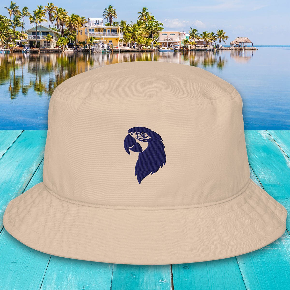 Organic Parrot Head Bucket Hat