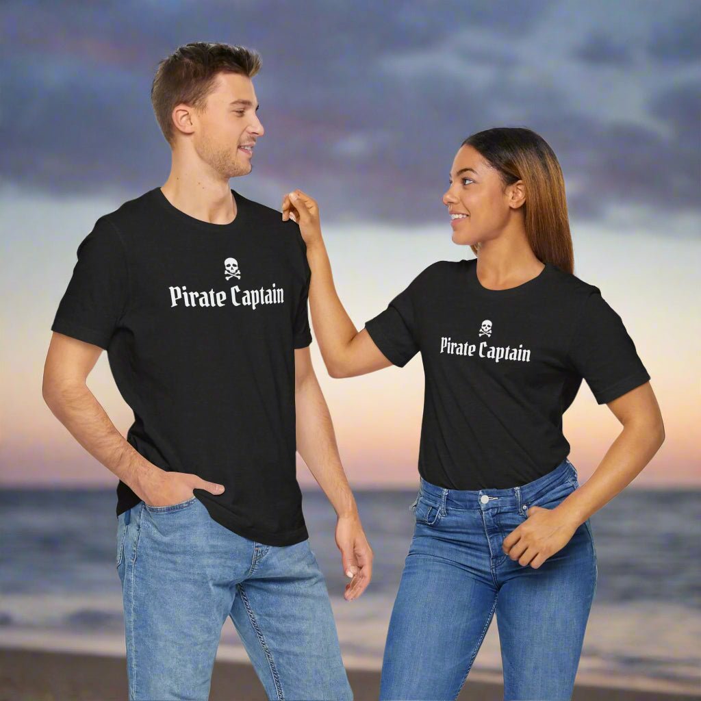 Pirate Captain 🏴‍☠️ Unisex 3001c Bella Canvas Tee - Adventure Awaits!