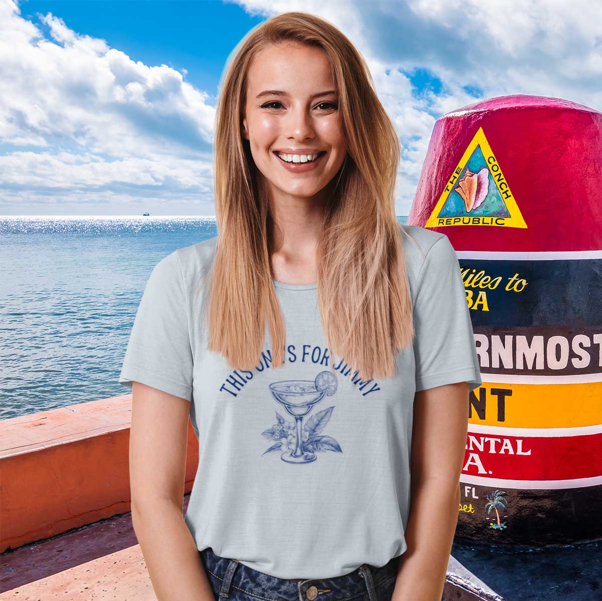 Women's Tribute Tee for Jimmy Buffett Margarita Tee Shirt 🫧