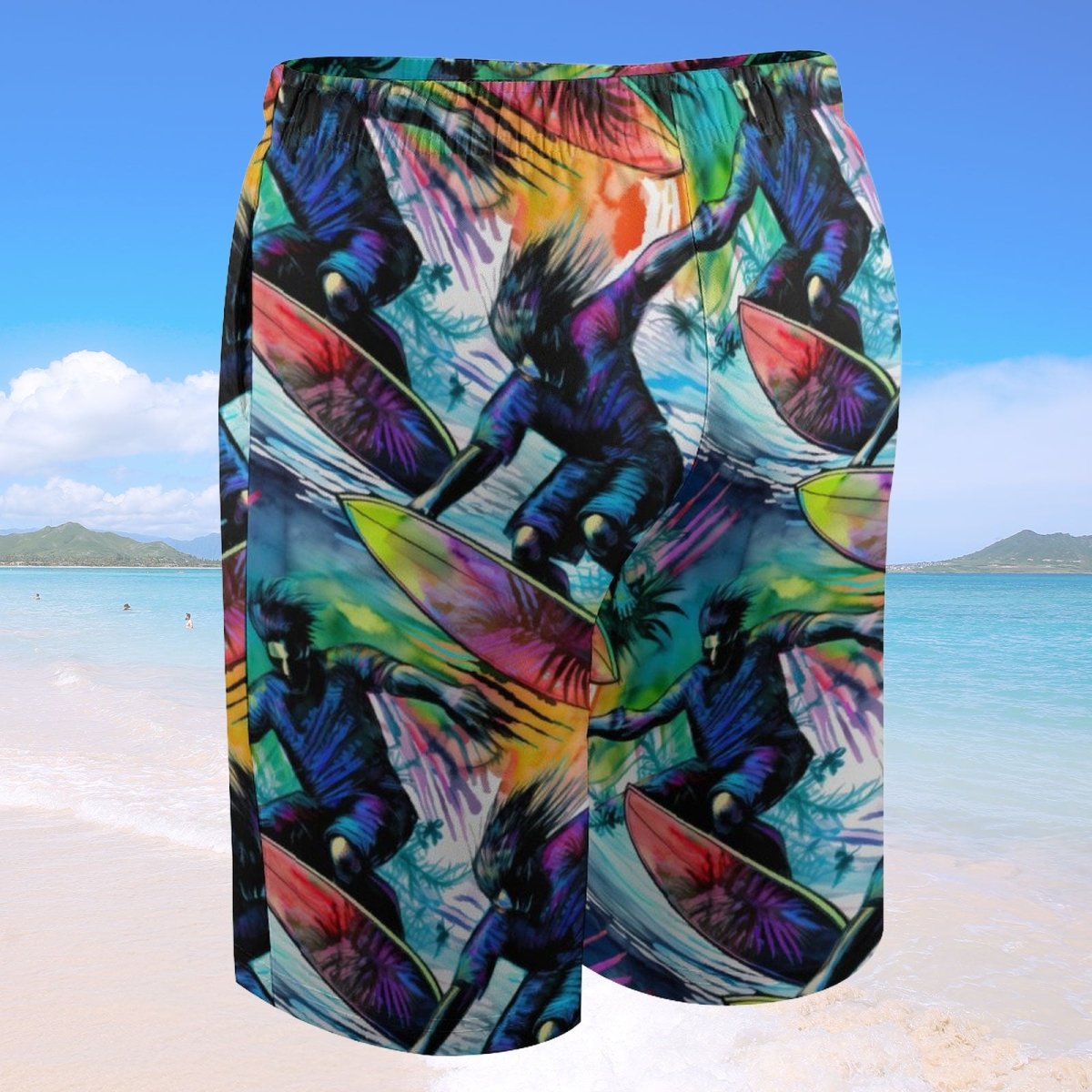 Abstract Surfer Kids Board Shorts