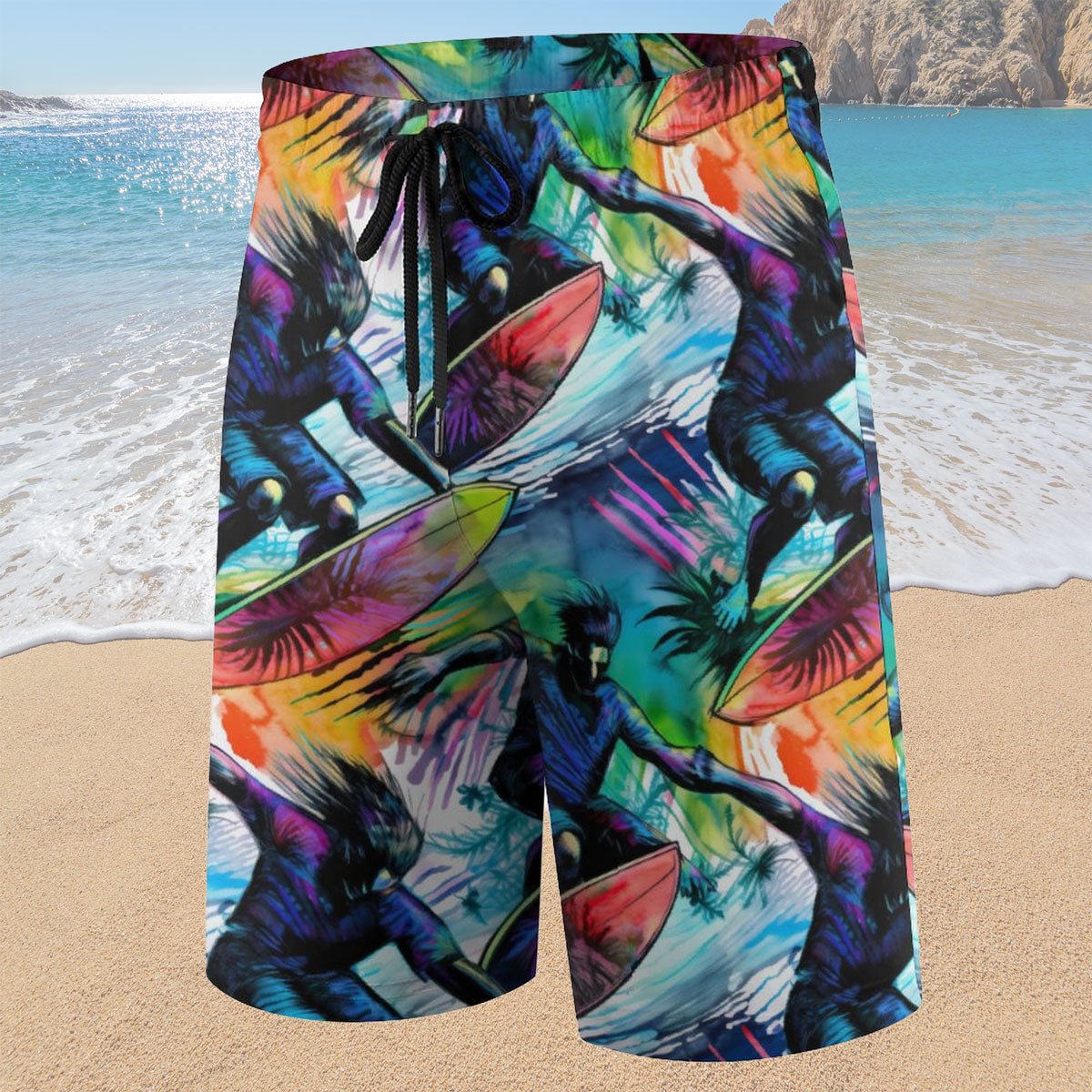 Abstract Surfer Kids Board Shorts