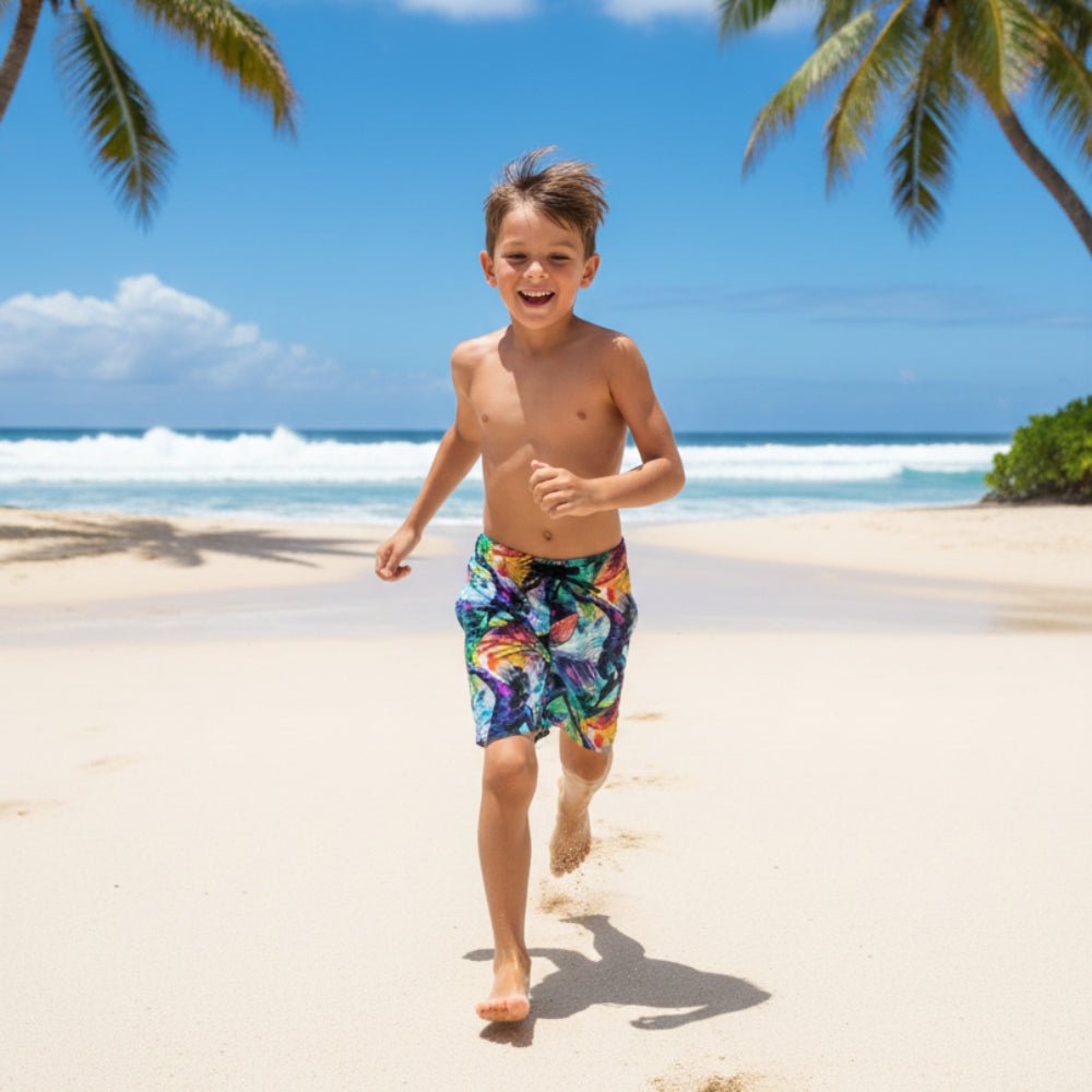 Abstract Surfer Kids Board Shorts