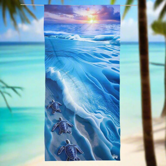 Baby Sea Turtle Beach Towel | Ocean Calling