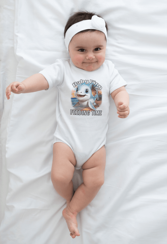 Baby Finn | Infant Bodysuit With Cute Baby Shark Print