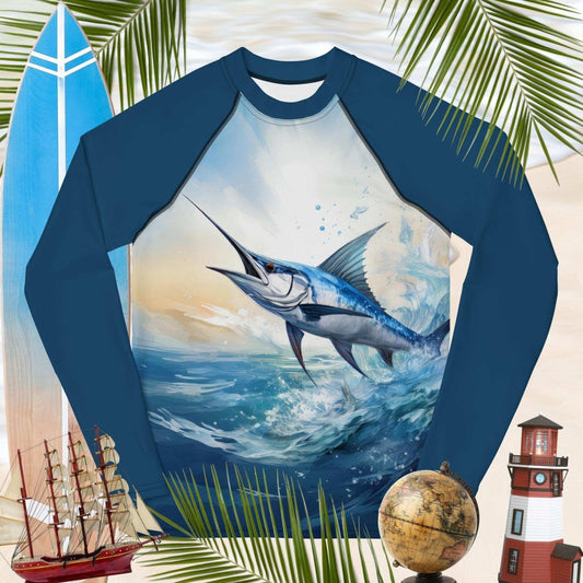 Blue Marlin | Youth Rash Guard | UPF 50+
