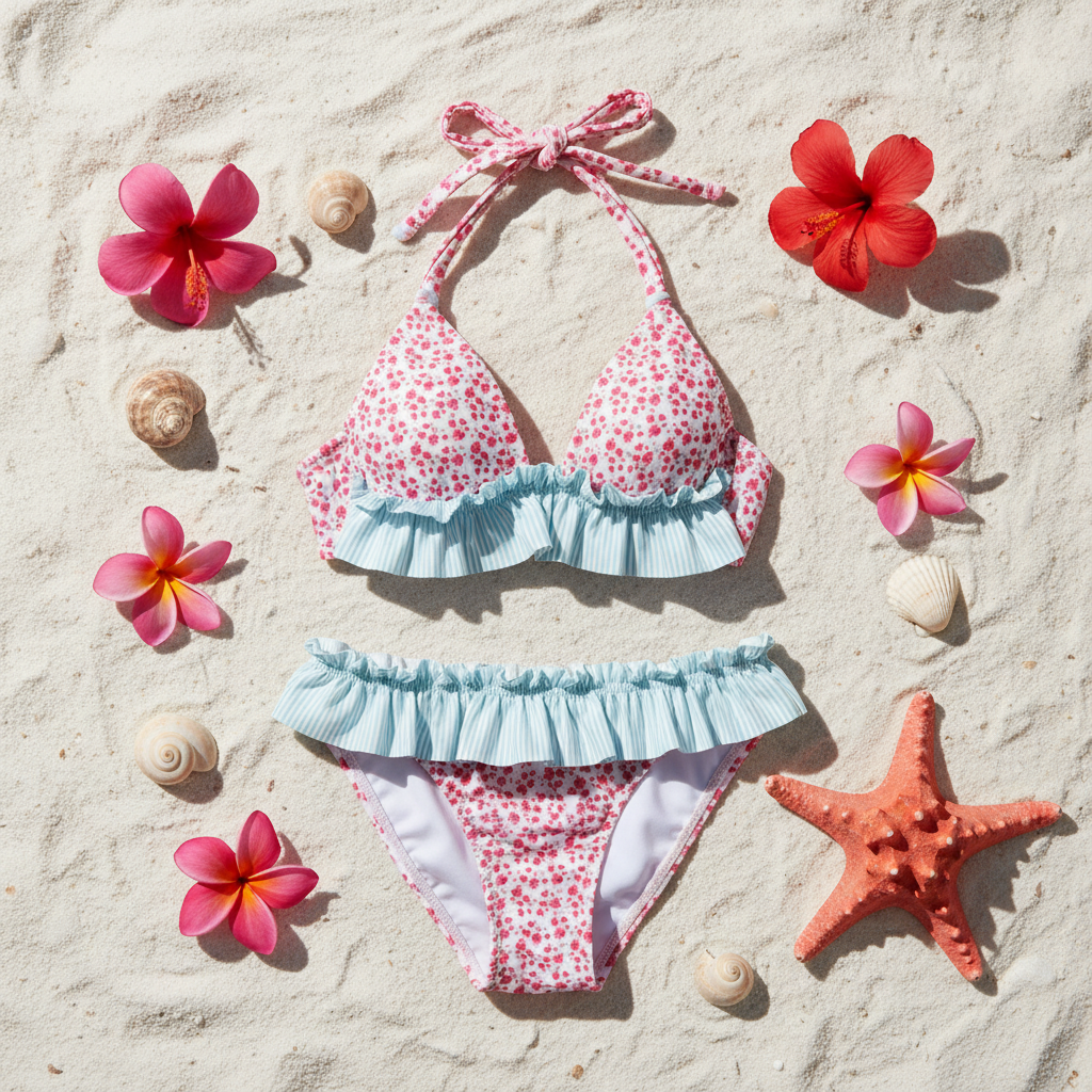 Coral Bloom Pink White