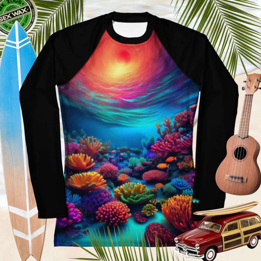 Women's Rash Guard Coral Reef Print