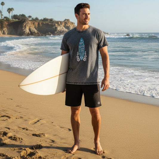 Surf Addiction Denim T-Shirt for Chronic Surfers