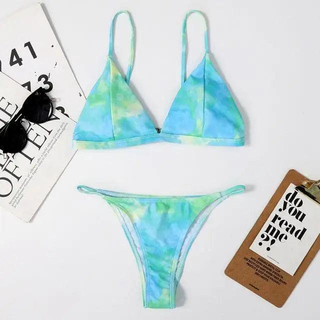 Elegant Woman Modern Bikini Minimal Women Swimsuit Tie Mini Bikinis Set Women Swimwear Female Bathing Suit