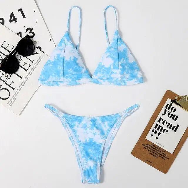 Elegant Woman Modern Bikini Minimal Women Swimsuit Tie Mini Bikinis Set Women Swimwear Female Bathing Suit