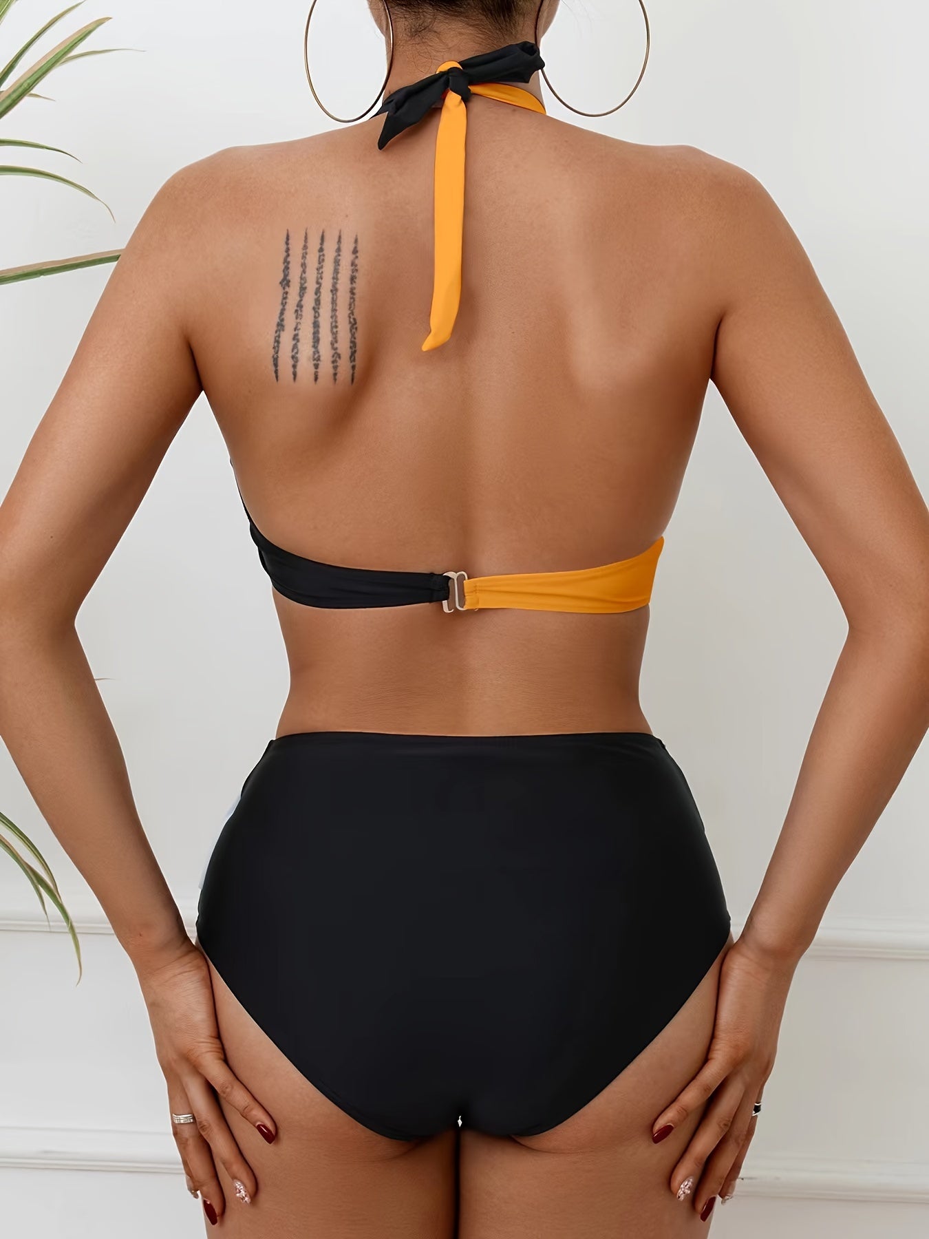 "Orca Wave – Criss-Cross Bikini Set"