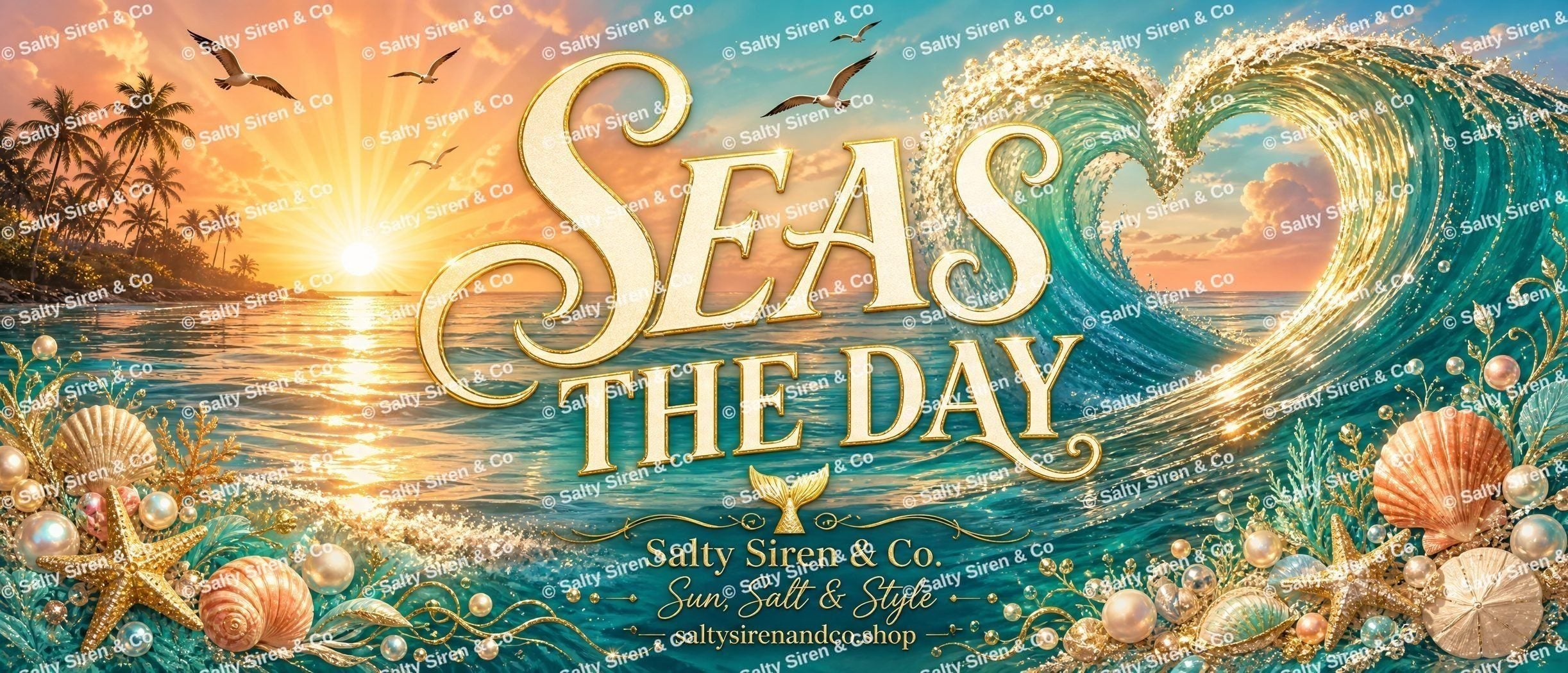 Seas the Day Tumbler — Salty Siren & Co.